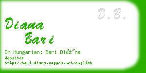 diana bari business card